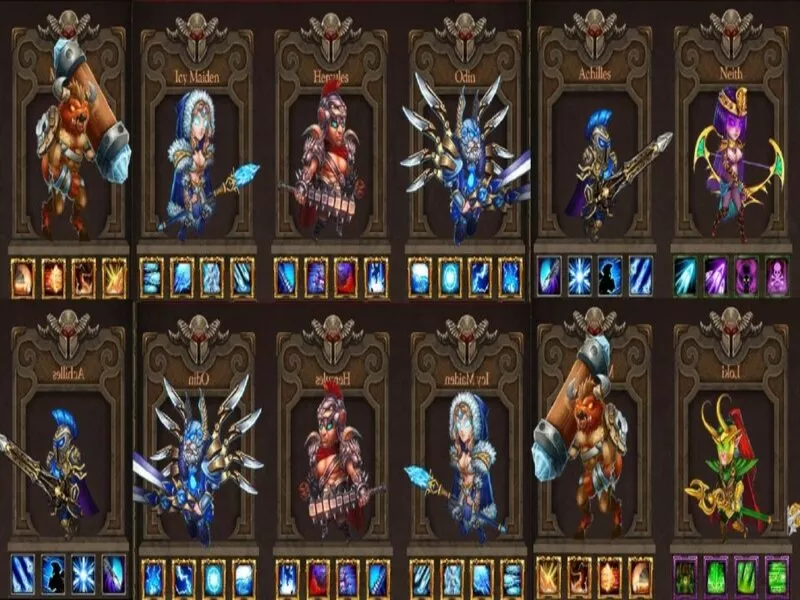 Hack Epic Heroes War với tính năng full tướng