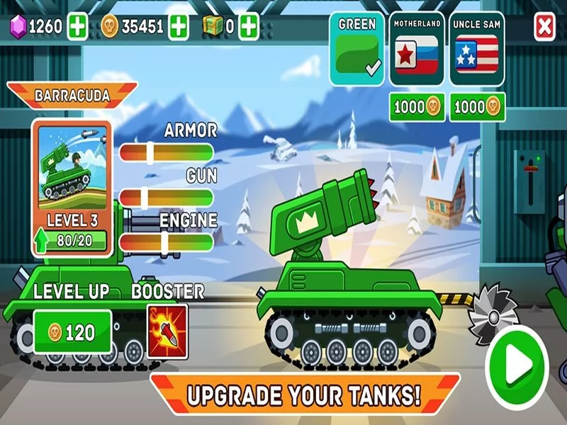 Tải Hack Hills Of Steel Mod Apk (Vô Hạn Tiền, Kim Cương) v8.4.1 4 Hack Hills Of Steel với tính năng mod full tiền