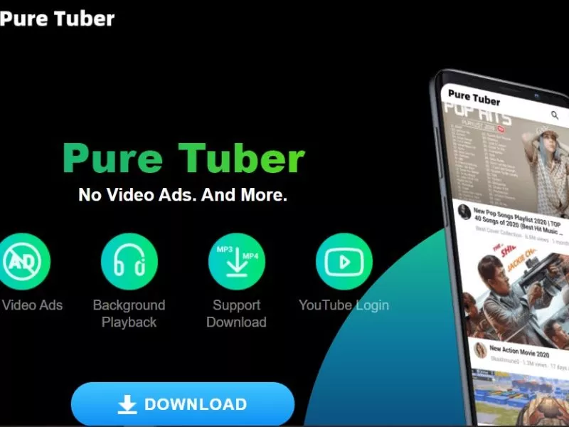 Giới thiệu ứng dụng Pure Tuber Mod APK