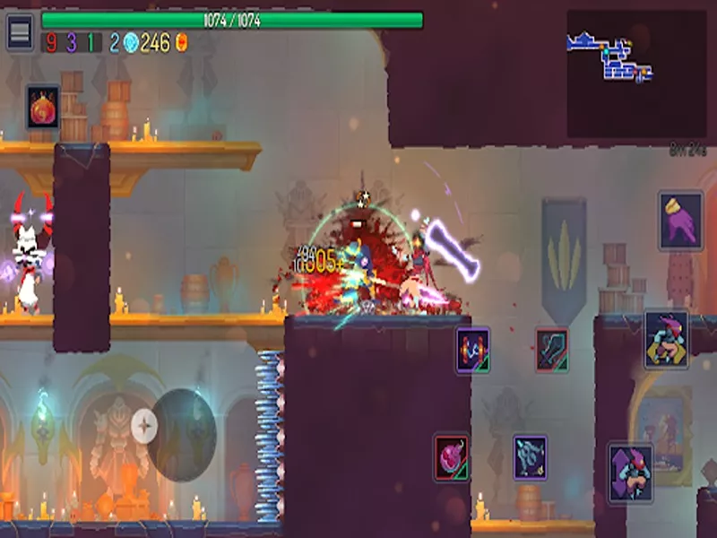 Tải Dead Cells MOD APK (Mở Khóa, Vô Hạn Tiền) v3.5.9 2 Hệ thống chiến đấu mượt mà và đa dạng