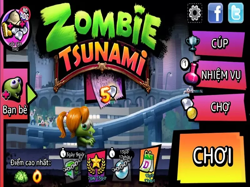 Tải Hack Zombie Tsunami MOD APK (Vô Hạn Tiền, Menu, Mở Khóa) v4.6.8 4 Mở khóa tất cả pet và skin