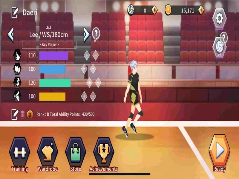 Tùy Chỉnh Cầu Thủ Trong Hack The Spike