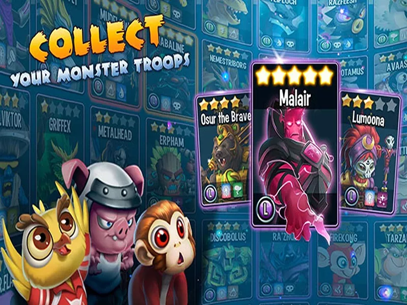 Tải Monster Legends MOD APK (Vô Hạn Tiền, Menu, Skin) v19.1.5 3 Thu Thập Quái Vật Và Mở Khóa Sự Kiện
