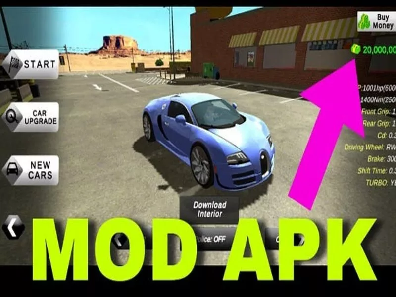 Tải Car Parking MOD APK (Menu, Vô Hạn Tiền) v4.9.7 4 Tính năng full tiền trong Car Parking Mod