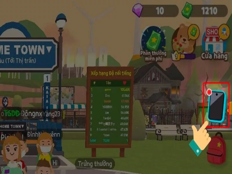 Tổng Hợp Code Play Together VNG Mới Nhất 2025 2 Nhấn vào biểu tượng chiếc điện thoại trên màn hình