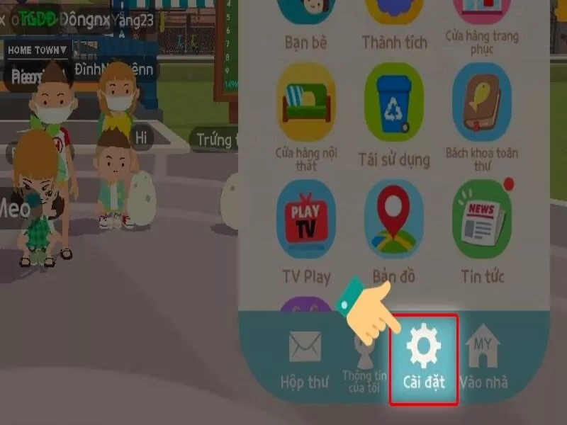 Tổng Hợp Code Play Together VNG Mới Nhất 2025 3 Chọn “Cài đặt”