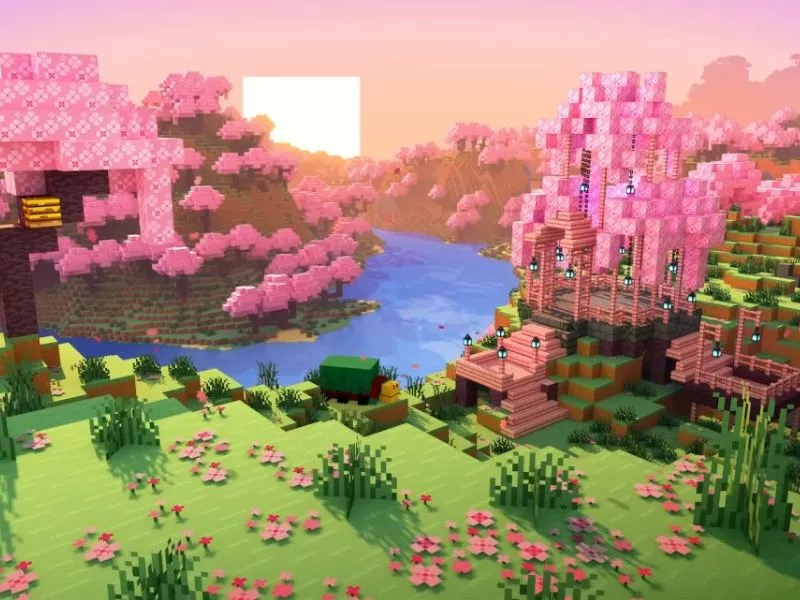 Tải Minecraft 1.20.51 Apk (Tiếng Việt) Miễn Phí Cho Android 4 Biome Cherry Blossom