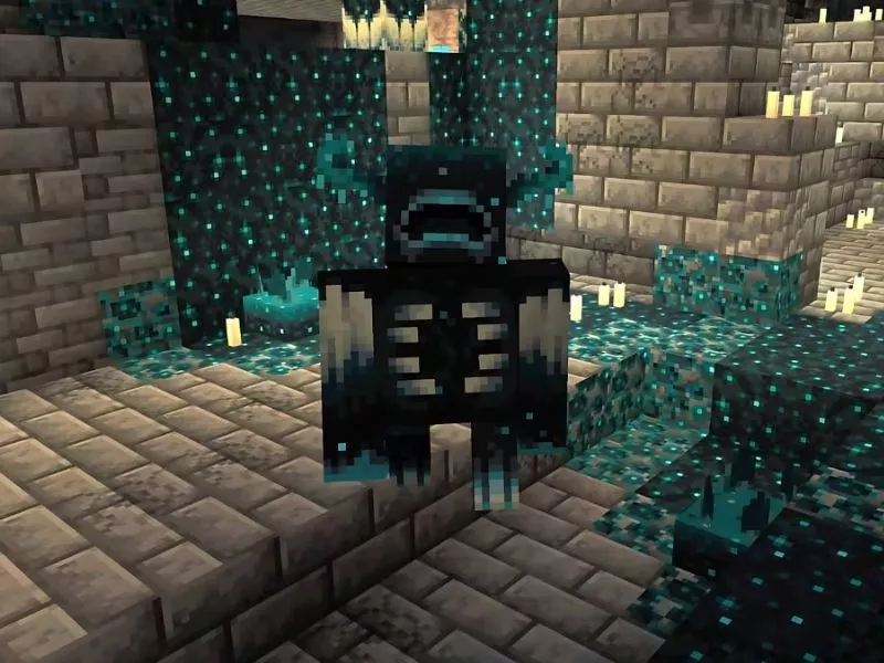 Quái Vật Warden – Kẻ Thù Đáng Sợ Trong Minecraft 1.19.2 Modpure