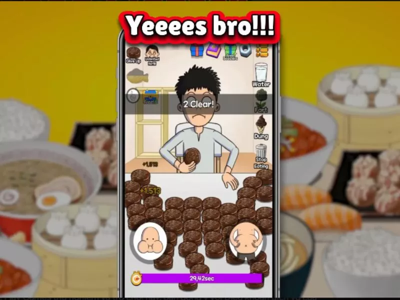 Lối chơi Trong Food Fighter Clicker
