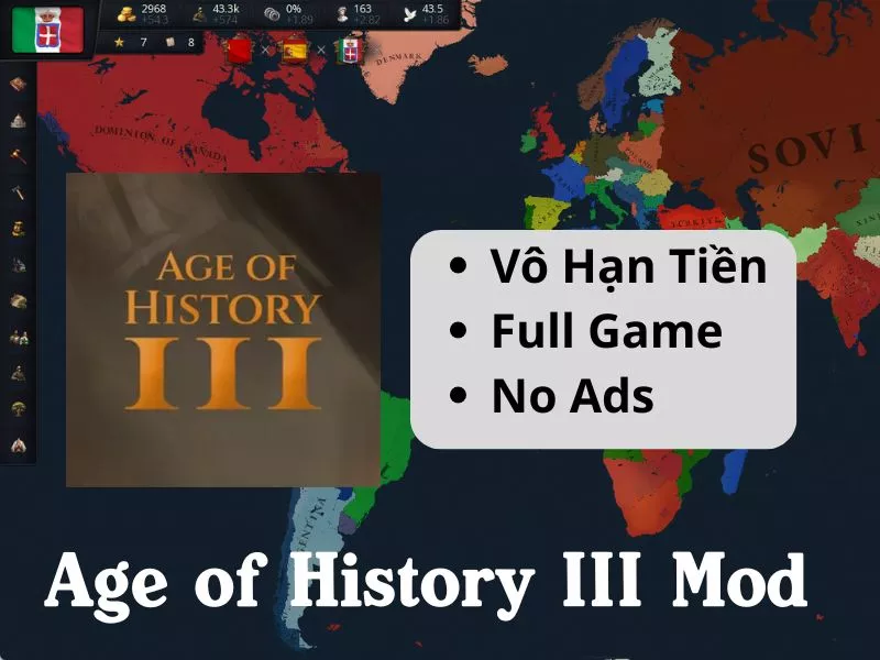 Những tính năng nổi bật của phiên bản Age of History 3 Mod