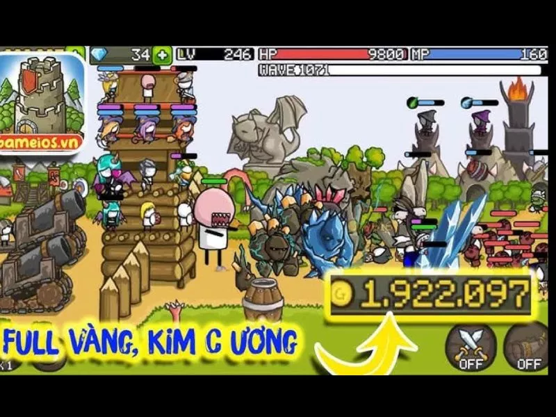 Tải Hack Grow Castle MOD APK (Full Tiền, Kim Cương, Menu) v1.50.14 3 Tính Năng Đặc Sắc Trong Hack Grow Castle