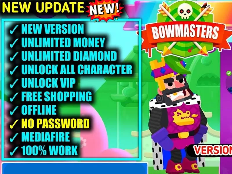 Tính Năng Nổi Bật Có Trong Hack Bowmasters