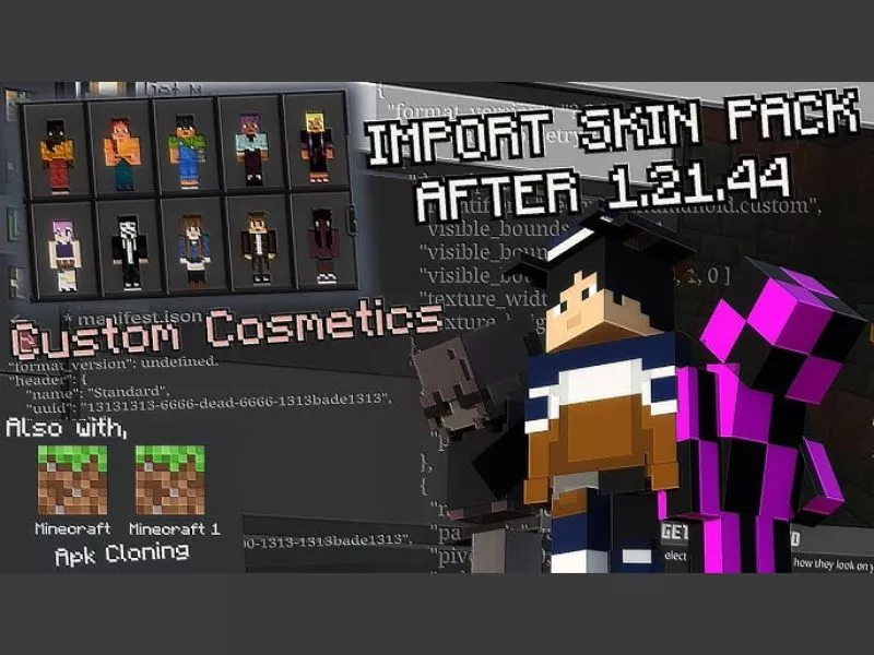 Minecraft Patch 1.21.44 Tùy Chỉnh Skin Và Nhân Vật Cá Nhân Hóa