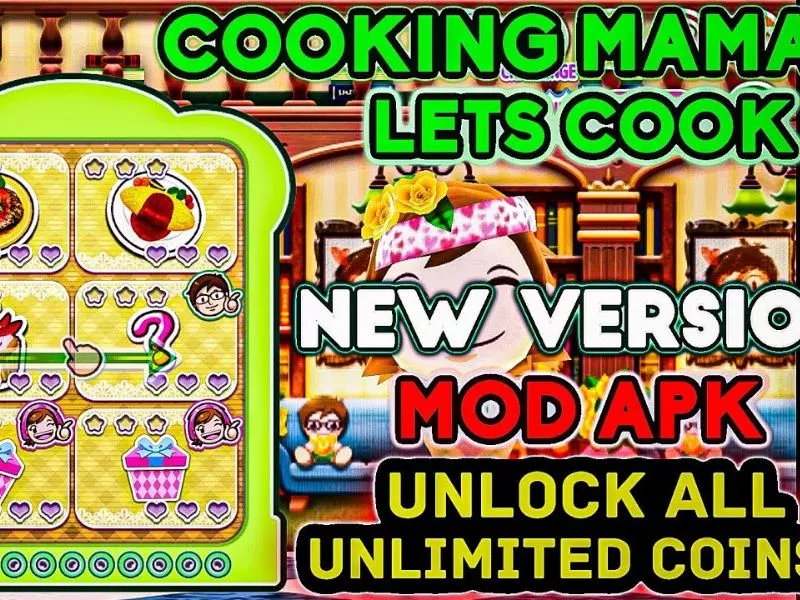 Tải Cooking Mama Mod APK (Vô Hạn Tiền, Tài Nguyên) v1.128.0 4 Các Tính Năng Được Mở Khóa Trong Cooking Mama Mod