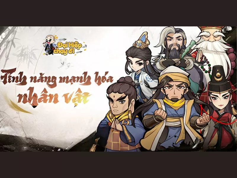 Tải Hack Đại Hiệp Chạy Đi MOD APK (Vô Hạn Tiền, Menu) v1.119 2 Đại Hiệp Chạy Đi Hệ thống nhân vật đa dạng