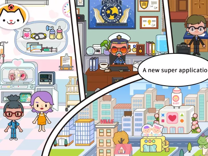 Tải Miga World Mod APK (Mở Khóa Tất Cả) v1.95 Cho Android 2 Miga World Đa Dạng Phòng Cho Bạn Tham Quan