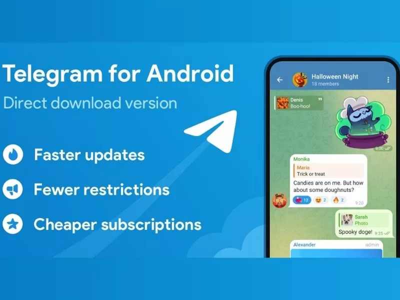 Tải Telegram Mod APK (Mở khóa Premium) v12.10.0 2 Telegram Ứng dụng nhắn tin cực nhanh