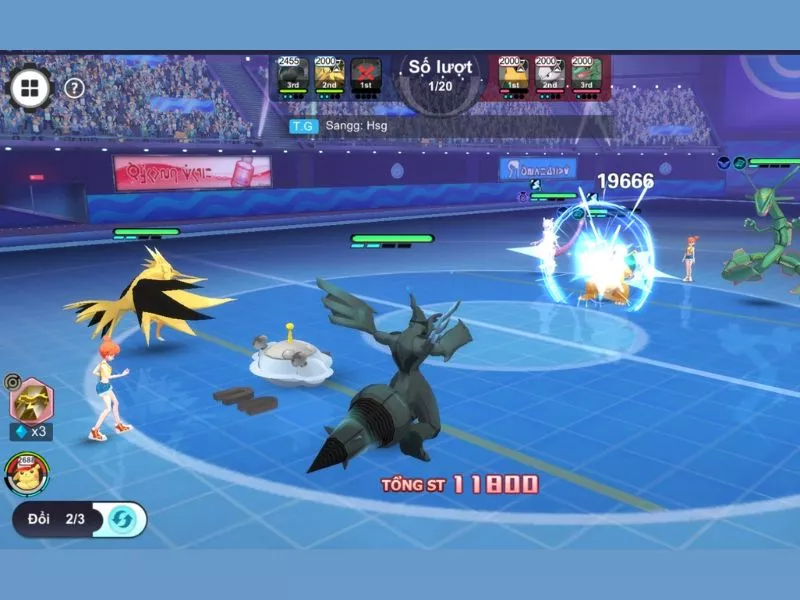 Tham gia đấu trường PvP khốc liệt trong Hack Pokemon Đại Chiến Androidmentor