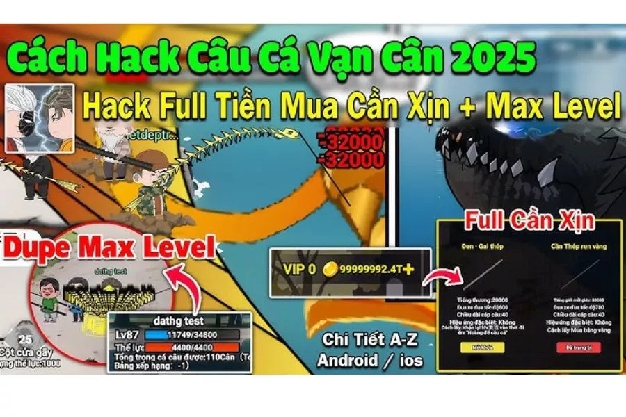 Tải Hack Câu Cá Vạn Cân Mod Apk (Vô Hạn Tiền, Menu) v1.64.0 3 Các Tính Năng Mod Trong Câu Cá Vạn Cân Hack APK