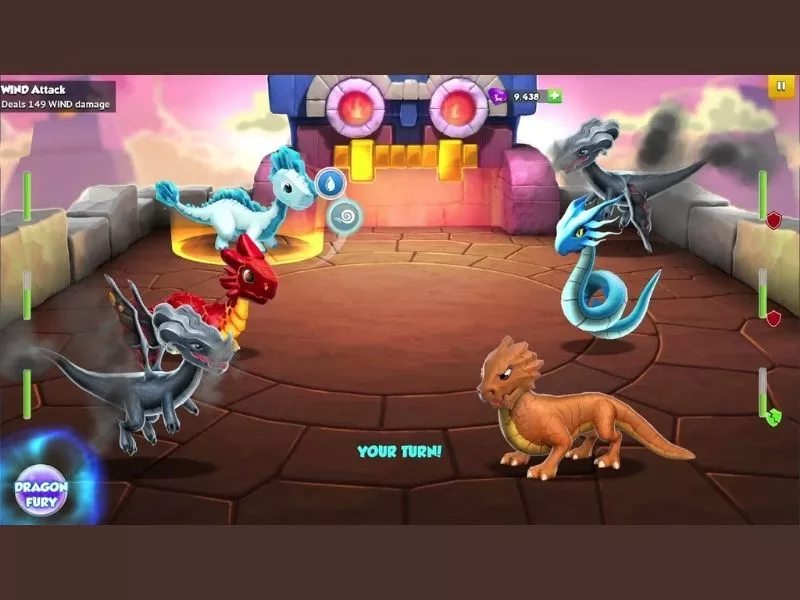 Chiến đấu theo lượt đầy chiến thuật trong Dragon Mania Legends Hack