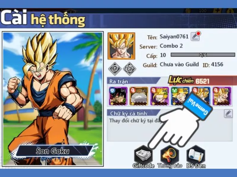 Code Combo Thức Tỉnh Huyền Thoại Mới Nhất 2025 – Tổng Hợp Giftcode & Cách Nhập Chuẩn Nhất 3 Code Combo Thức Tỉnh Huyền Thoại Bước 3: Mở Mục Giftcode