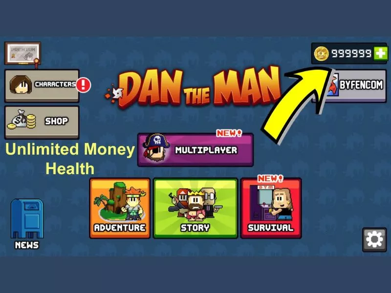 Tải Hack Dan The Man (MOD Menu, Vô Hạn Tiền, Bất Tử) v1.12.72 3 Hack Dan The Man Nâng Cấp Trải Nghiệm Thế Nào?