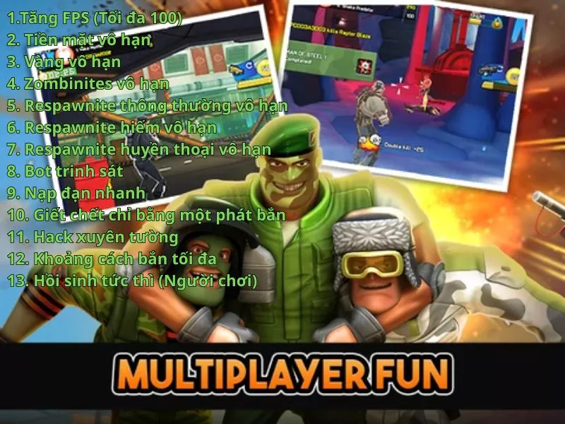 Những Tính Năng MOD Trong Bản Respawnables Mod