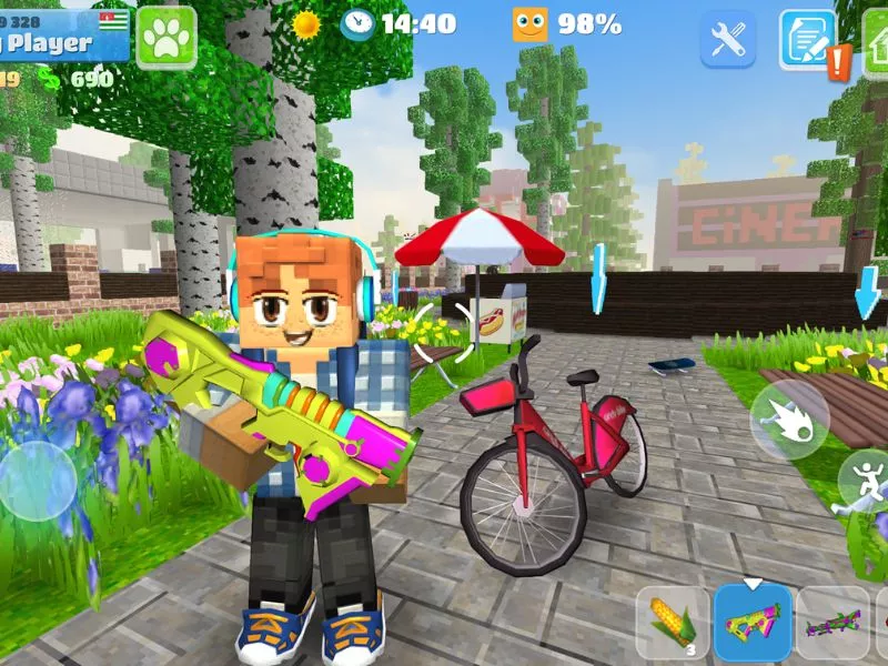 School Party Craft Các Trận Chiến Khắp Thành Phố Với Súng Sơn Độc Đáo