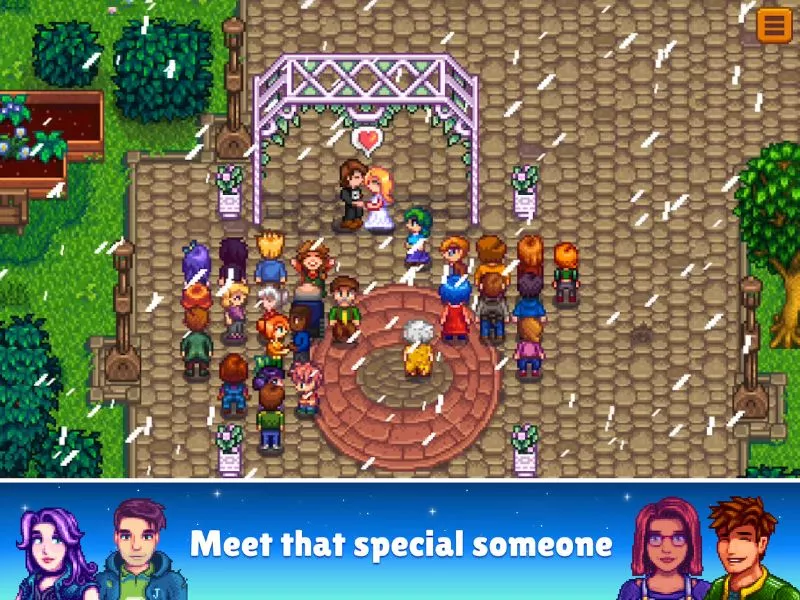 Stardew Valley Apk Gặp người bạn thích và lập gia đình