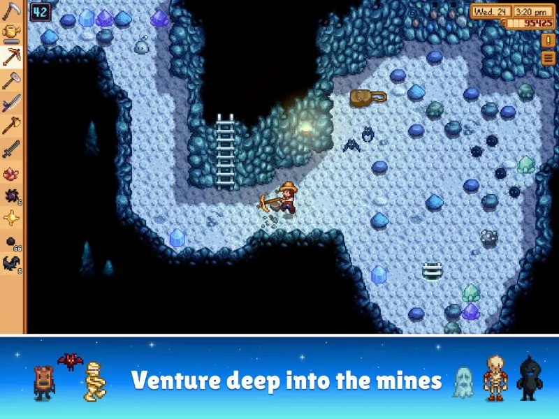 Stardew Valley Apk Khám phá những hang động rộng lớn, bí ẩn 