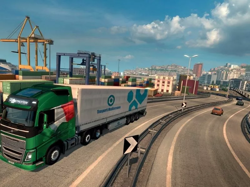Tải Euro Truck Simulator 2 Mod APK (Vô Hạn Tiền, Đá Quý) v6.5.0 2 Thực hiện các hợp đồng vận chuyển trong Euro Truck Simulator 2 Mod APK