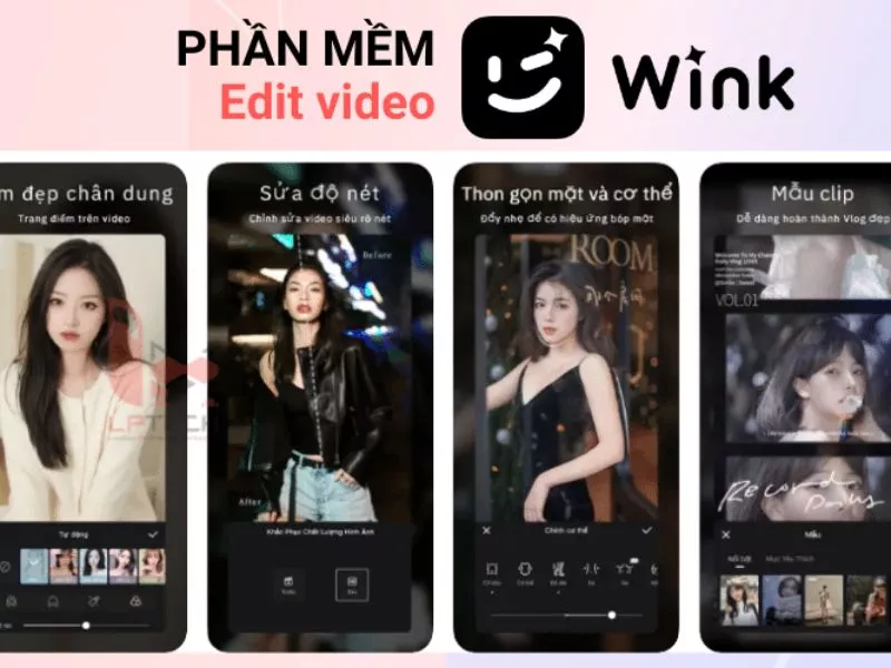  Wink Mod APK cung cấp nhiều hiệu ứng chỉnh ảnh chuyên nghiệp