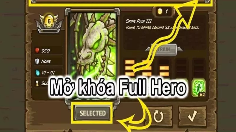 Đầy Đủ Các Tính Năng MOD Có Trong Bản Kingdom Rush Hack