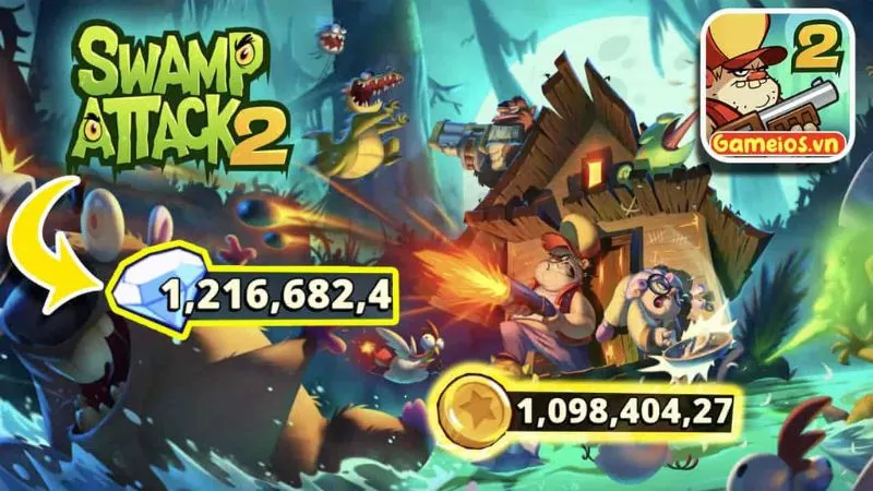 Tải Hack Swamp Attack 2 Mod Apk (Vô Hạn Tiền, Menu, Bất Tử) v1.1.0 2 Phiên Bản Hack Swamp Attack 2 Giúp Gameplay Trở Nên Dễ Thở Và Hấp Dẫn Hơn