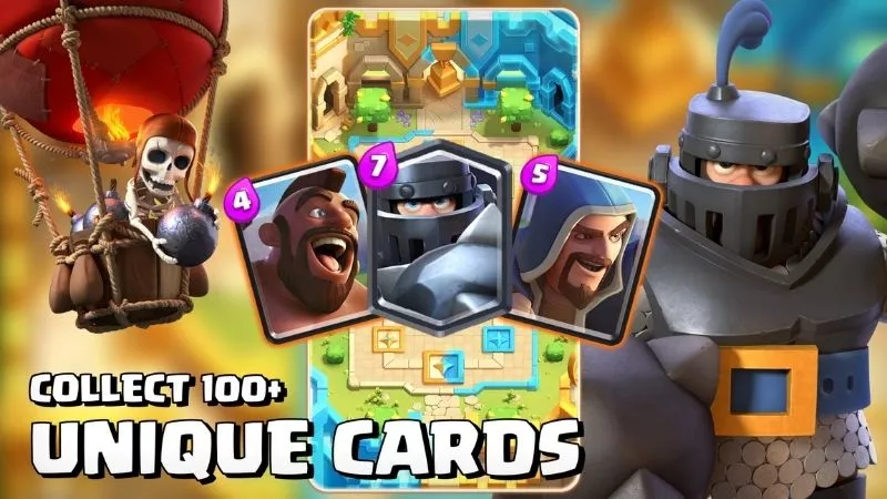 Clash Royale APK Sưu tập và thức tỉnh sức mạnh quân đoàn thẻ bài huyền thoại 