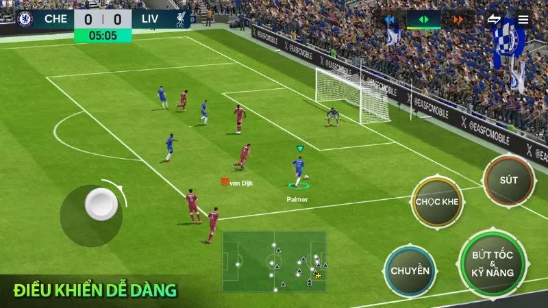 EA Sports FC Mobile Apk Cơ Chế Điều Khiển Thông Minh Tối Ưu Cho Màn Hình Cảm Ứng