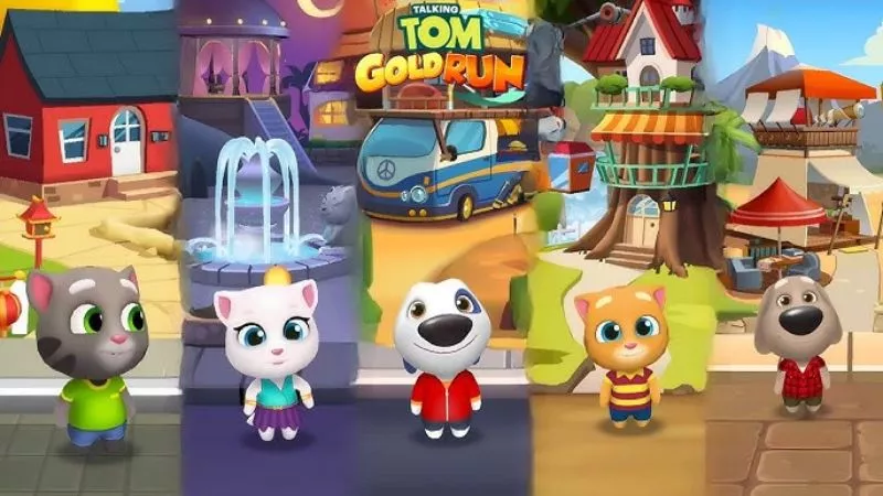 Giới Thiệu Về Talking Tom Gold Run Mod Apk