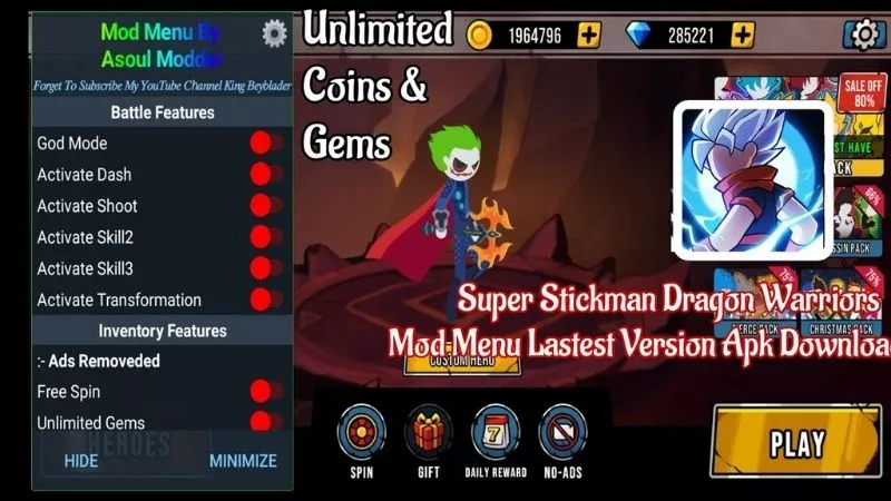 Phiên Bản Hack Stickman Battle Fight Cung Cấp Những Gì Cho Người Chơi Android? 