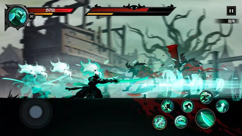 Tải Shadow Knights Mod Apk (Vô Hạn Tiền, Kim Cương, Menu) v3.24.410 2 Shadow Knights Lối Chơi Chặt Chém Nhanh, Gây Nghiện
