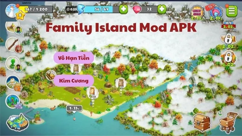 Tải Family Island Mod APK (Vô Hạn Tiền, Kim Cương) V2026040.0.88647 4 Tính Năng Nổi Bật Trong Family Island Mod APK