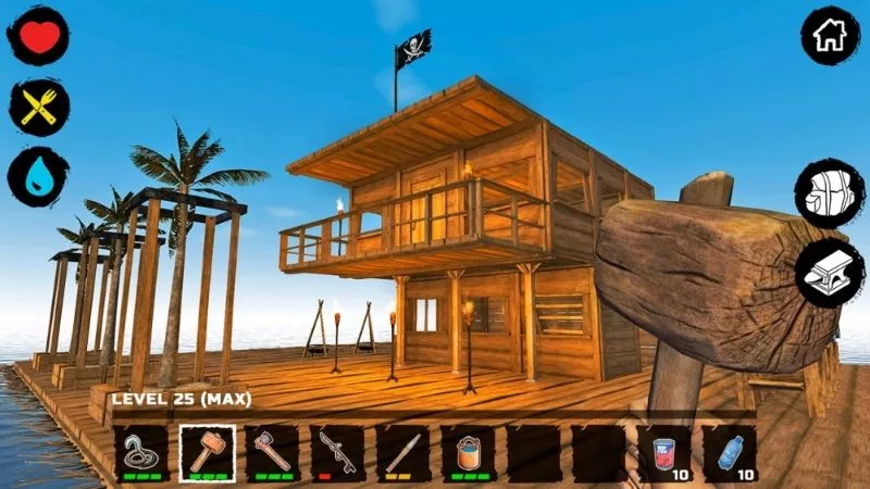 Tự Do Chế Tạo Và Mở Rộng Căn Cứ Nổi Độc Đáo Trong Hack Survival on Raft 